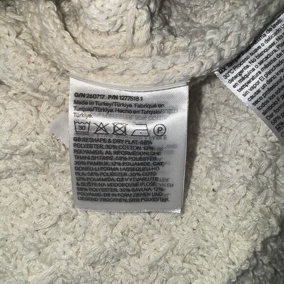 H&M Women XL Cardigan Old Money Preppy Academia Twee Timeless Work Textured Soft - Picture 7 of 8